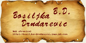 Bosiljka Drndarević vizit kartica